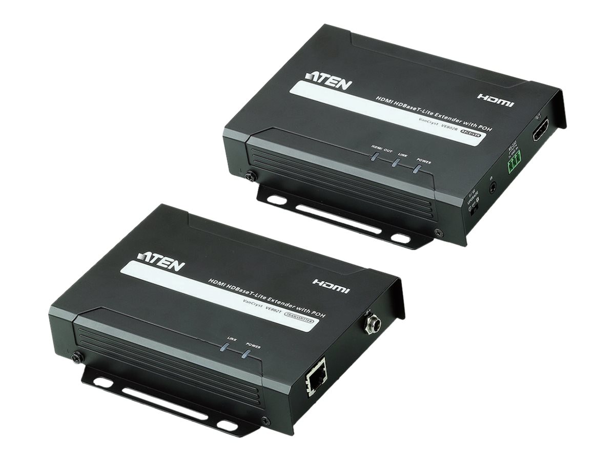 ATEN VE802 HDMI HDBaseT-Lite Extender with POH, Transmitter and Receiver -