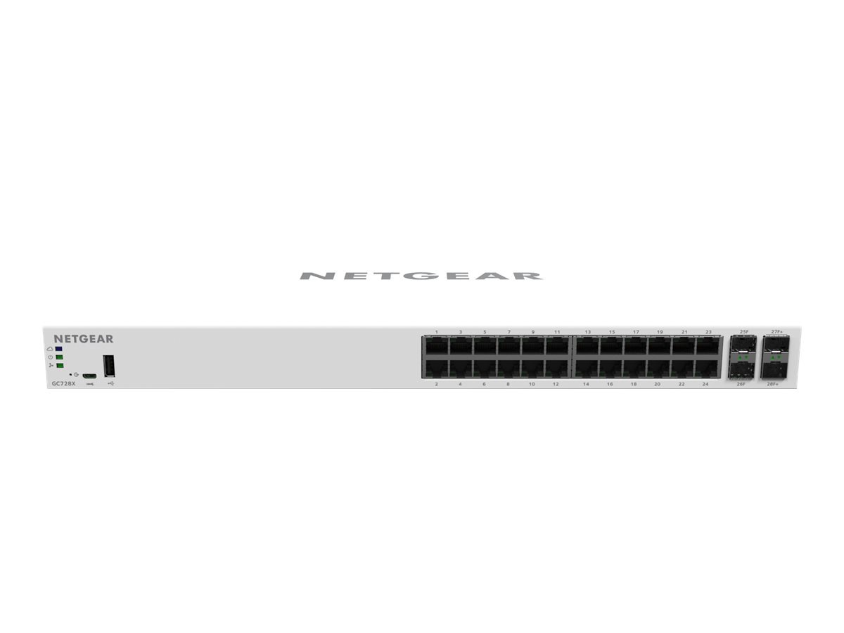 NETGEAR 28-Port Smart Managed Pro Switch, Remote Mgmt (GC728X)