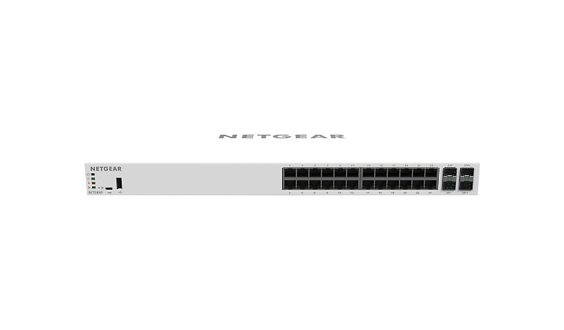 NETGEAR 28-Port Smart Managed Pro Switch, Remote Mgmt, 390W/PoE+ (GC728XP)