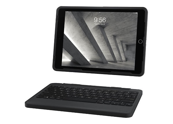 ZAGG Rugged Book Keyboard/Cover Case (Folio) for 9.7" Apple iPad Air 2, iPad Air, iPad Pro Tablet - Black