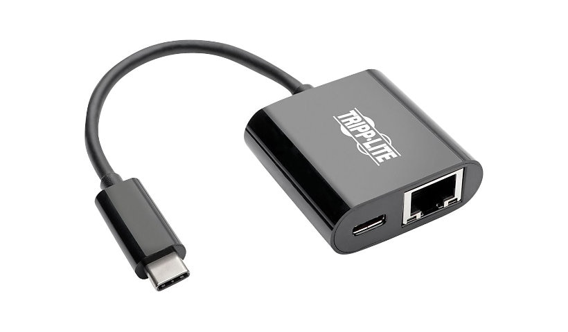 Tripp Lite USB C to Gigabit Ethernet Adapter USB Type C to Gbe PD Charging - network adapter - USB-C 3.1 - Gigabit