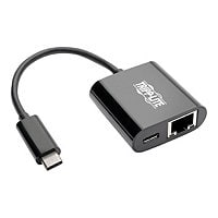 Tripp Lite USB C to Gigabit Ethernet Adapter USB Type C to Gbe PD Charging - network adapter - USB-C 3.1 - Gigabit