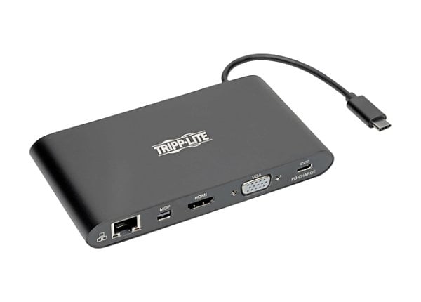 Tripp Lite USB 3.1 Gen 1 USB C Docking Station w/ USB-A, HDMI, VGA, mDP,  Gigabit Ethernet, Mem Card, 3.5 mm & USB-C - U442-DOCK1-B - Docking  Stations & Port Replicators 
