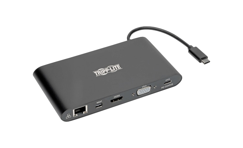 Tripp Lite USB C Docking Station HDMI USB-A SD/Micro SD PD Charging Gray  docking station USB-C / Thunderbolt 3 HDMI U442-DOCK15-S - Corporate Armor
