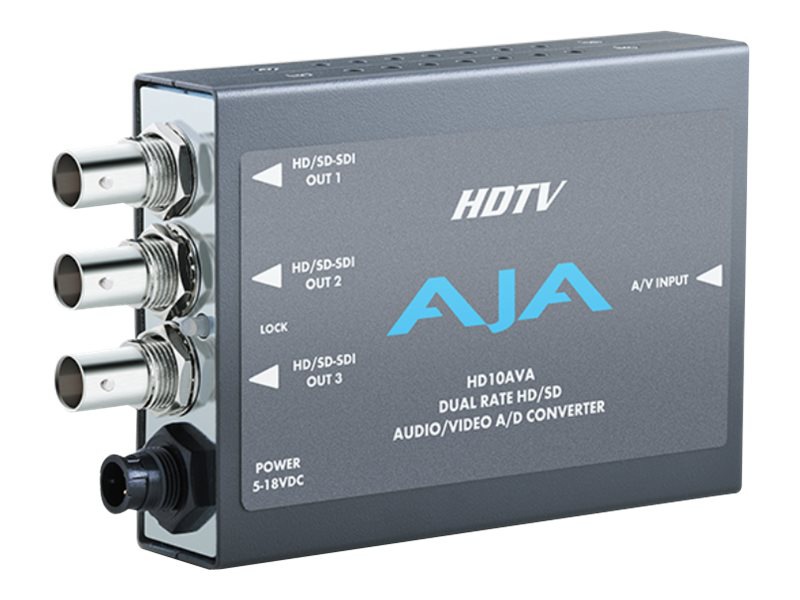 AJA HD10AVA analog audio/video to HD/SD-SDI converter