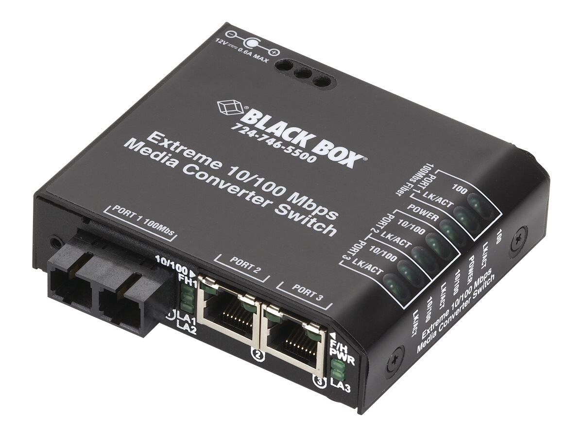 Black Box Extreme Media Converter Switch LBH100A-P-ST 古典