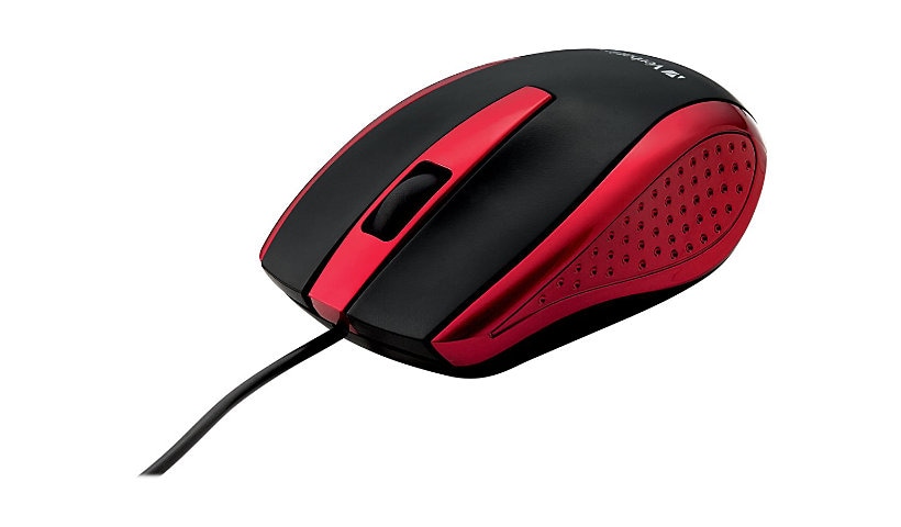 Verbatim Corded Notebook Optical Mouse - souris - USB - rouge