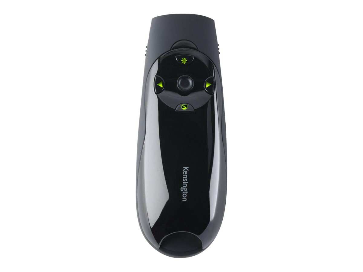 Kensington Presenter Expert Wireless Cursor Control with Green Laser presentation remote control - black