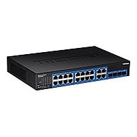 TRENDnet TEG 204WS - switch - 20 ports - smart - rack-mountable - TAA Compliant