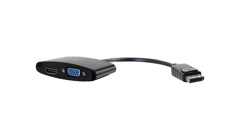 C2G 8in 4k DisplayPort to HDMI or VGA Adapter Converter - M/F