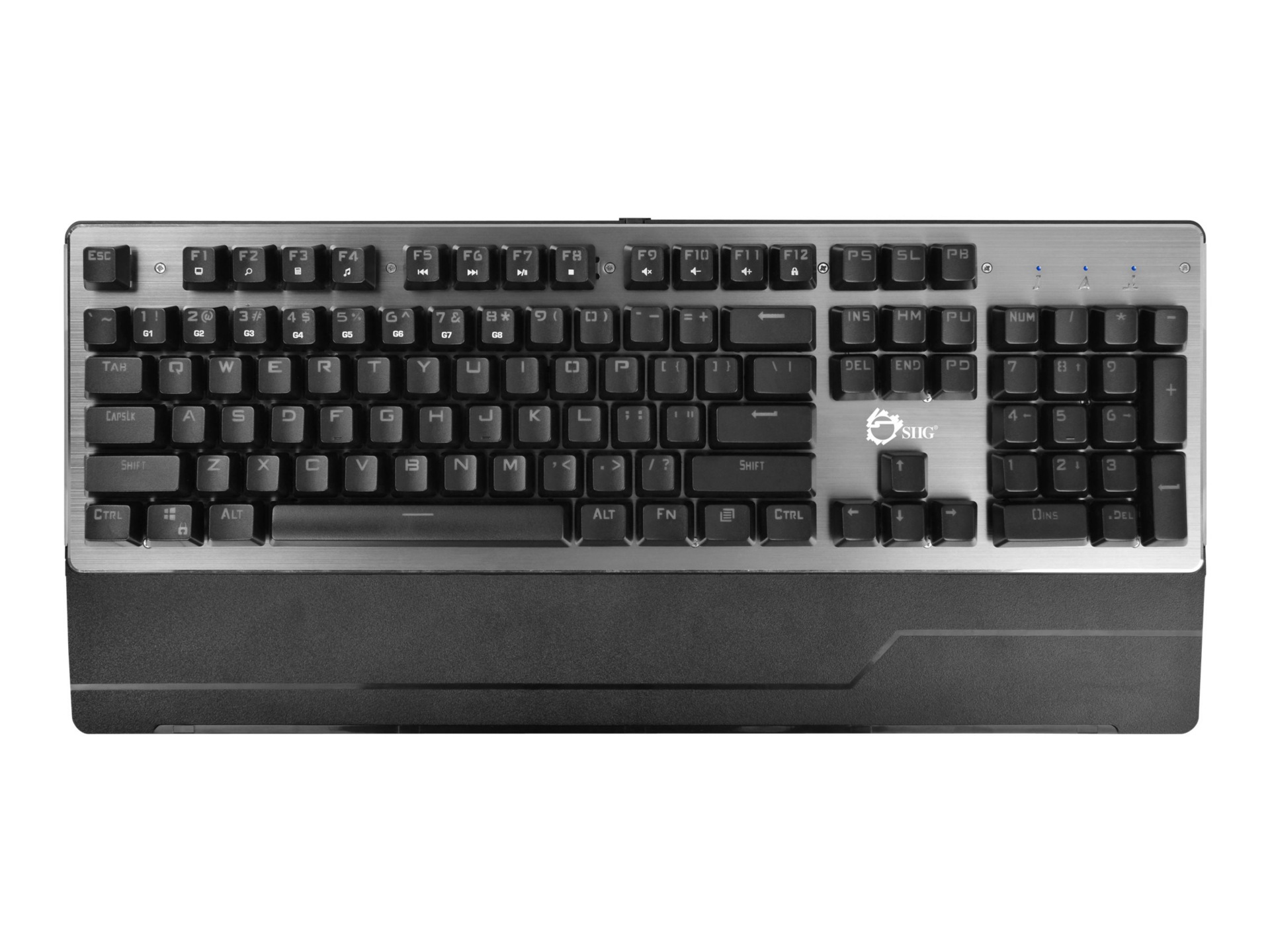 SIIG USB Wired Mechanical Gaming Keyboard With 7 Color LED Backlit - keyboard