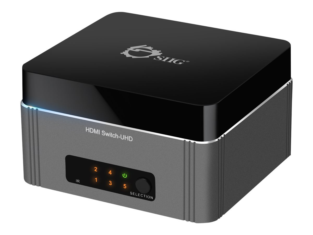 SIIG Premium CE-H22S11-S1 - video/audio switch - 5 ports