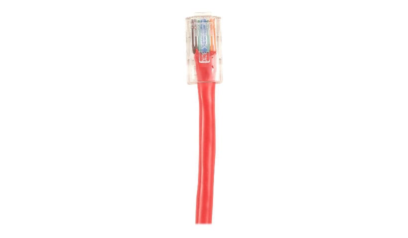 Black Box 2ft Cat5 Cat5e UTP Ethernet Patch Cable Red PVC No Boot 2'