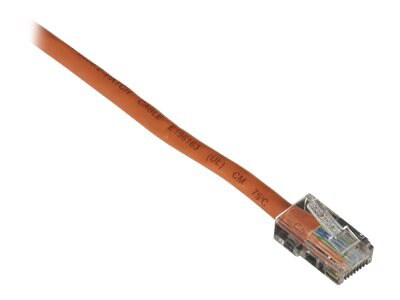 Black Box 1ft Cat5 Cat5e UTP Ethernet Patch Cable Orange PVC No Boot 1'