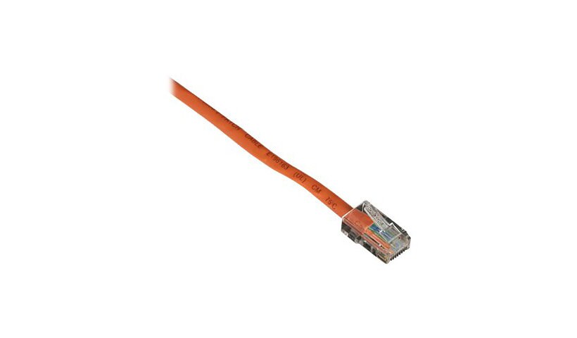 Black Box 4ft Cat5 Cat5e UTP Ethernet Patch Cable Orange PVC No Boot 4'