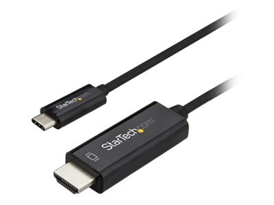 StarTech.com 6ft (2m) USB C to HDMI Cable - 4K 60Hz USB Type C DP Alt Mode to HDMI 2.0 Video Display Adapter Cable -