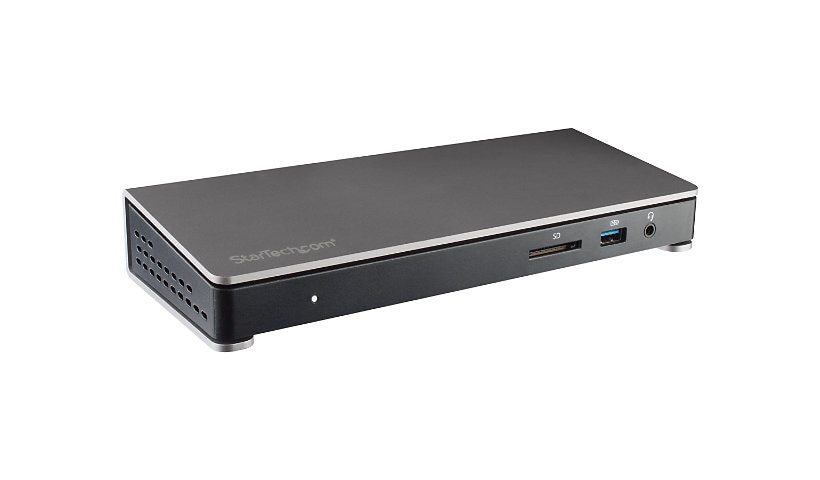 StarTech.com Thunderbolt 3 Dock - Dual Monitor 4K 60Hz TB3 Docking Station with DisplayPort - 85W Power Delivery, 6-Port