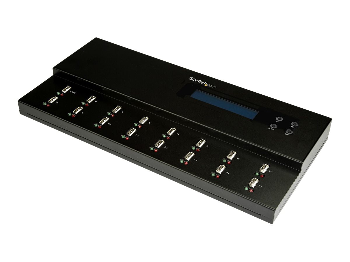 StarTech.com Standalone 1 to 15 USB Thumb Drive Duplicator & Eraser
