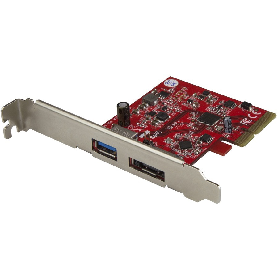 StarTech.com 2 Port USB 3.1 (10Gbps) + eSATA PCIe Card - 1x USB-A 1x eSATA