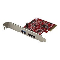StarTech.com 2 Port USB 3.1 (10Gbps) + eSATA PCIe Card - 1x USB-A 1x eSATA