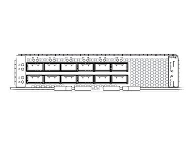 Juniper Networks Multi-Rate - expansion module - Modular Interface Card (MIC) - 100 Gigabit QSFP+ x 12