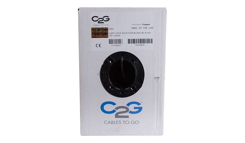 C2G câble en vrac - 305 m - noir