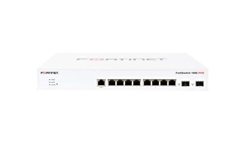 Fortinet FortiSwitch 108E-POE - switch - 8 ports - managed - rack-mountable