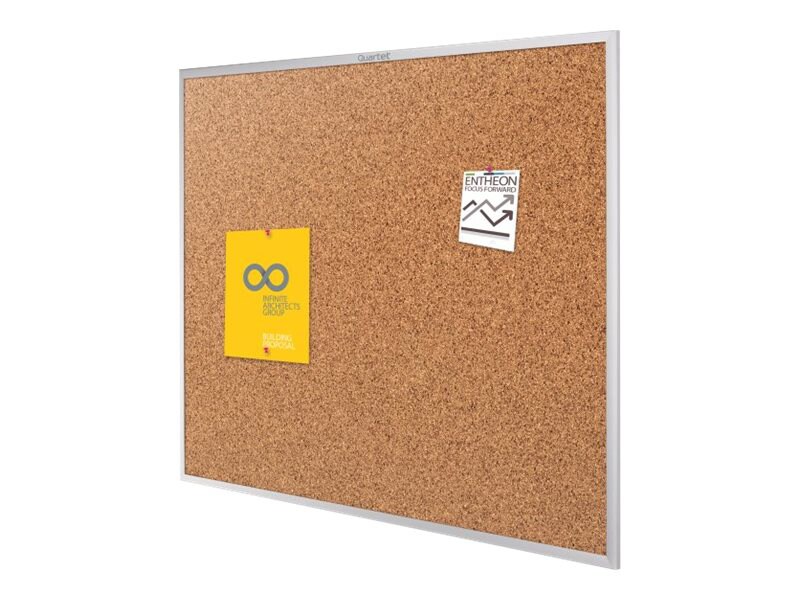 Quartet Standard bulletin board - 2438 x 1219 mm - brown