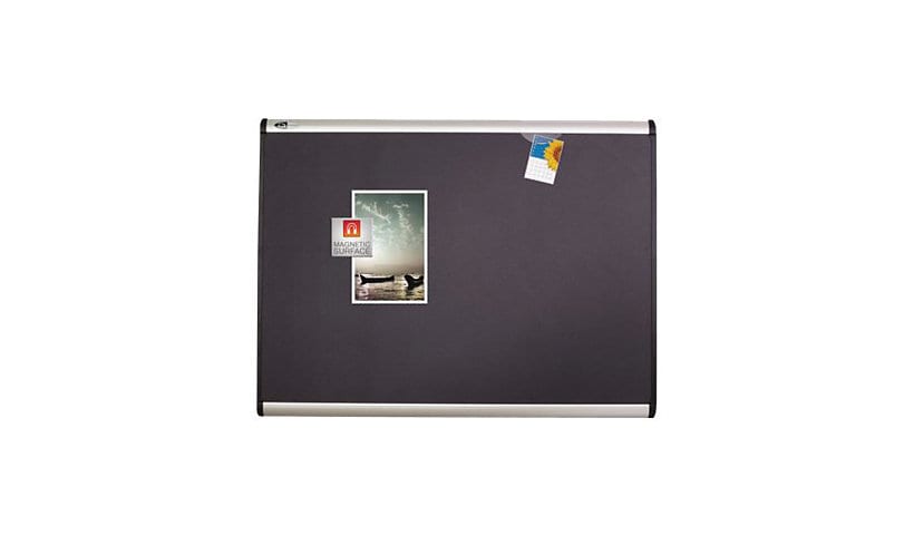 Quartet Prestige Plus bulletin board - 1829 x 1219 mm - gray