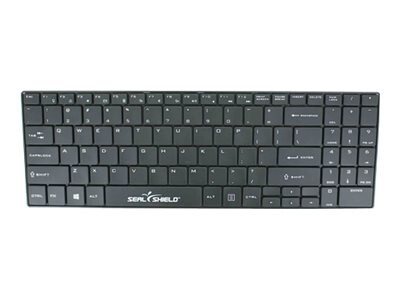 Seal Shield Clean Wipe Waterproof - keyboard - QWERTY - US - black Input Device