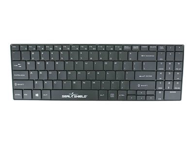 Seal Shield Clean Wipe Waterproof - keyboard - QWERTY - US - black Input De