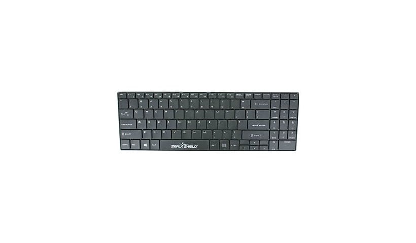 Seal Shield Clean Wipe Waterproof - keyboard - QWERTY - US - black Input Device
