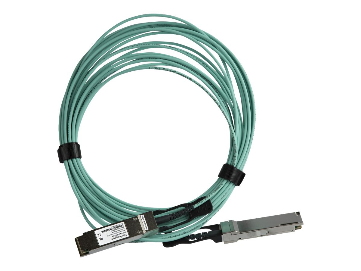 StarTech.com MSA Uncoded 10m/32.8ft 40G QSFP+ AOC Cable 40 GbE 32.8'