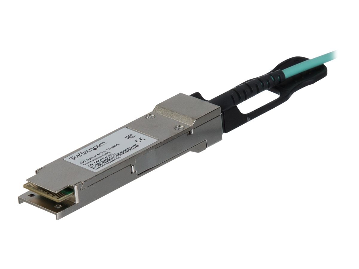 StarTech.com MSA Uncoded 15m/49.2ft 40G QSFP+ AOC Cable 40 GbE 49.2'