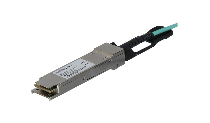 StarTech.com MSA Uncoded 30m 40G QSFP+ to SFP AOC Cable - 40 GbE QSFP+ Active Optical Fiber - 40 Gbps QSFP Plus Cable