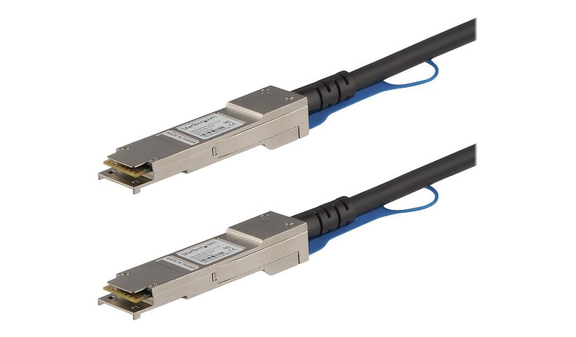 StarTech.com MSA Uncoded Compatible 0.5m 40G QSFP+ to QSFP+ Direct Attach Cable - 40 GbE QSFP+ Copper DAC 40 Gbps Low