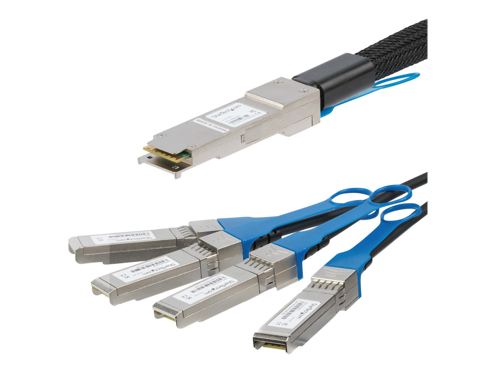 StarTech.com Cisco QSFP-4SFP10G-CU5M Compatible 5m 1x QSFP+ to 4x SFP+ Direct Attach Breakout Cable - 40GbE - QSFP+