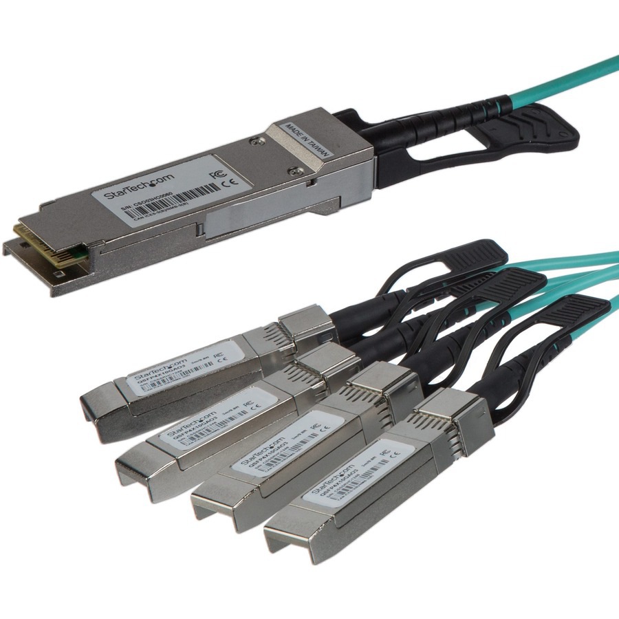 StarTech.com AOC Breakout Cable for Cisco QSFP-4X10G-AOC7M - 7m 40G 1x QSFP+ to 4x SFP+ AOC Cable - 40GbE QSFP+ Active