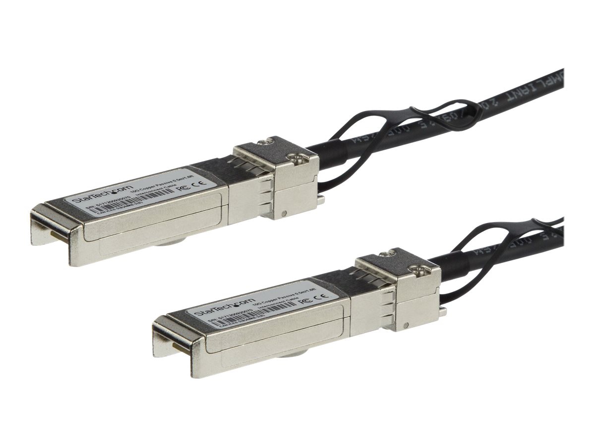 StarTech.com MSA Uncoded Compatible 1m 10 GbE SFP+ DAC Twinax Cable