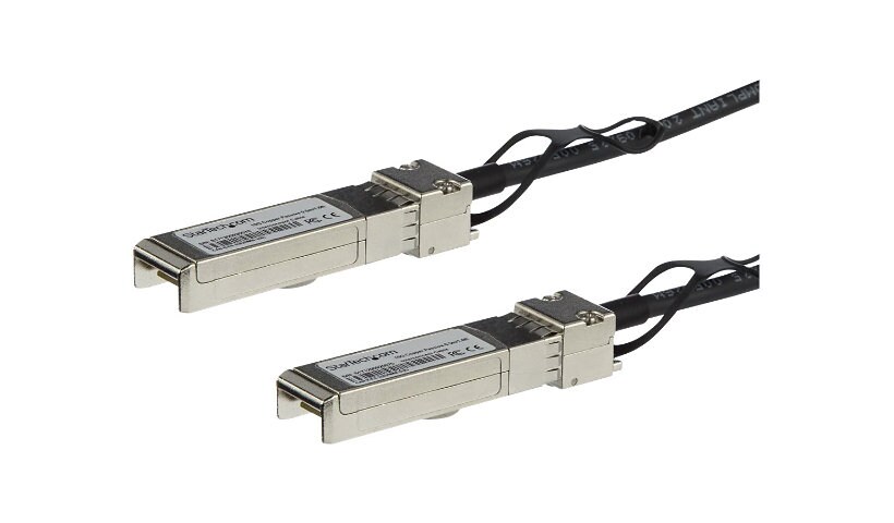 StarTech.com MSA Uncoded Compatible 1m 10G SFP+ to SFP+ Direct Attach Cable - 10 GbE SFP+ Copper DAC 10 Gbps Low Power