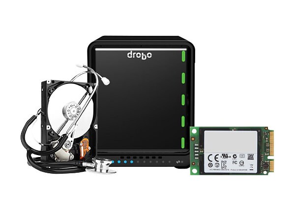 Drobo 5N2 - Gold Edition - 128 GB mSATA SSD Card for Accelerator Bay - NAS server - 12 TB