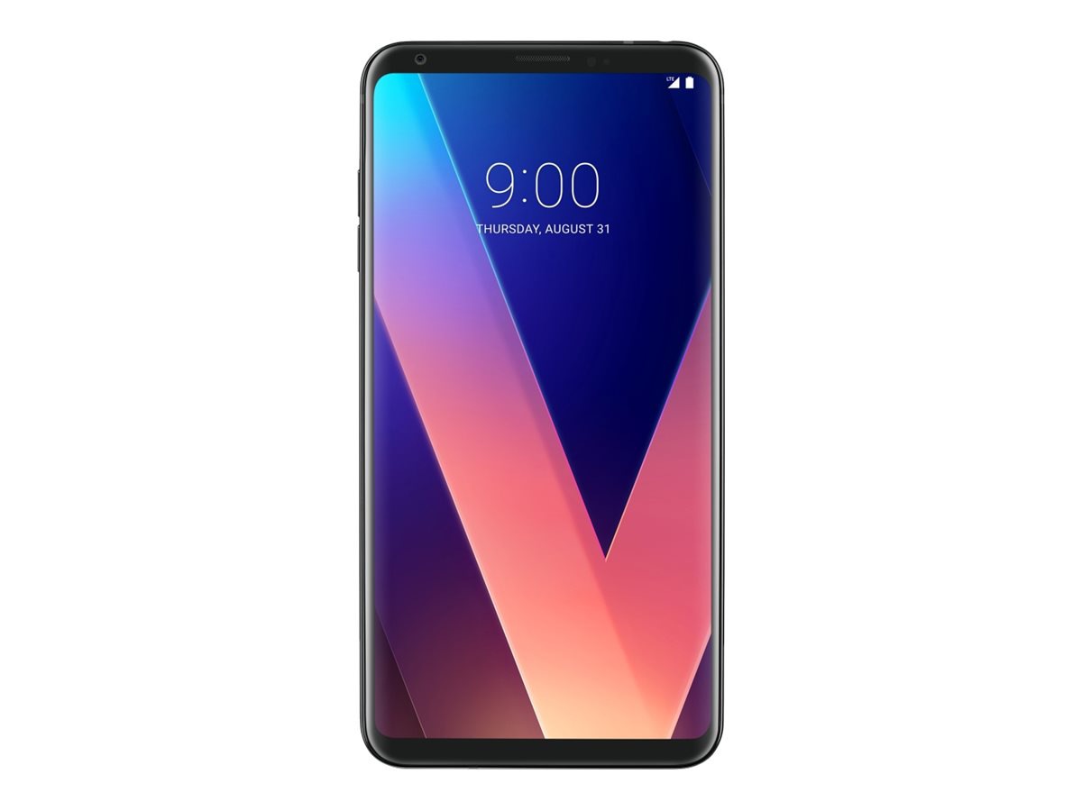LG V30+ (US998U) - black - 4G LTE - 128 GB - CDMA / GSM - smartphone