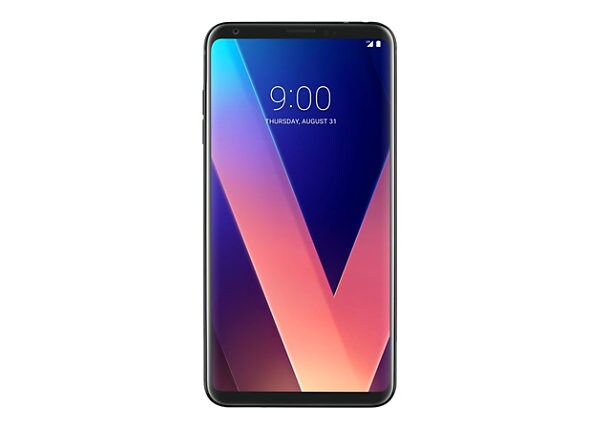 LG V30+ (US998U) - black - 4G LTE - 128 GB - CDMA / GSM - smartphone