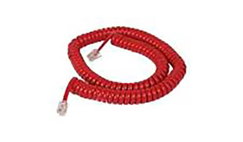 Cortelco 12" Handset Cord - Red