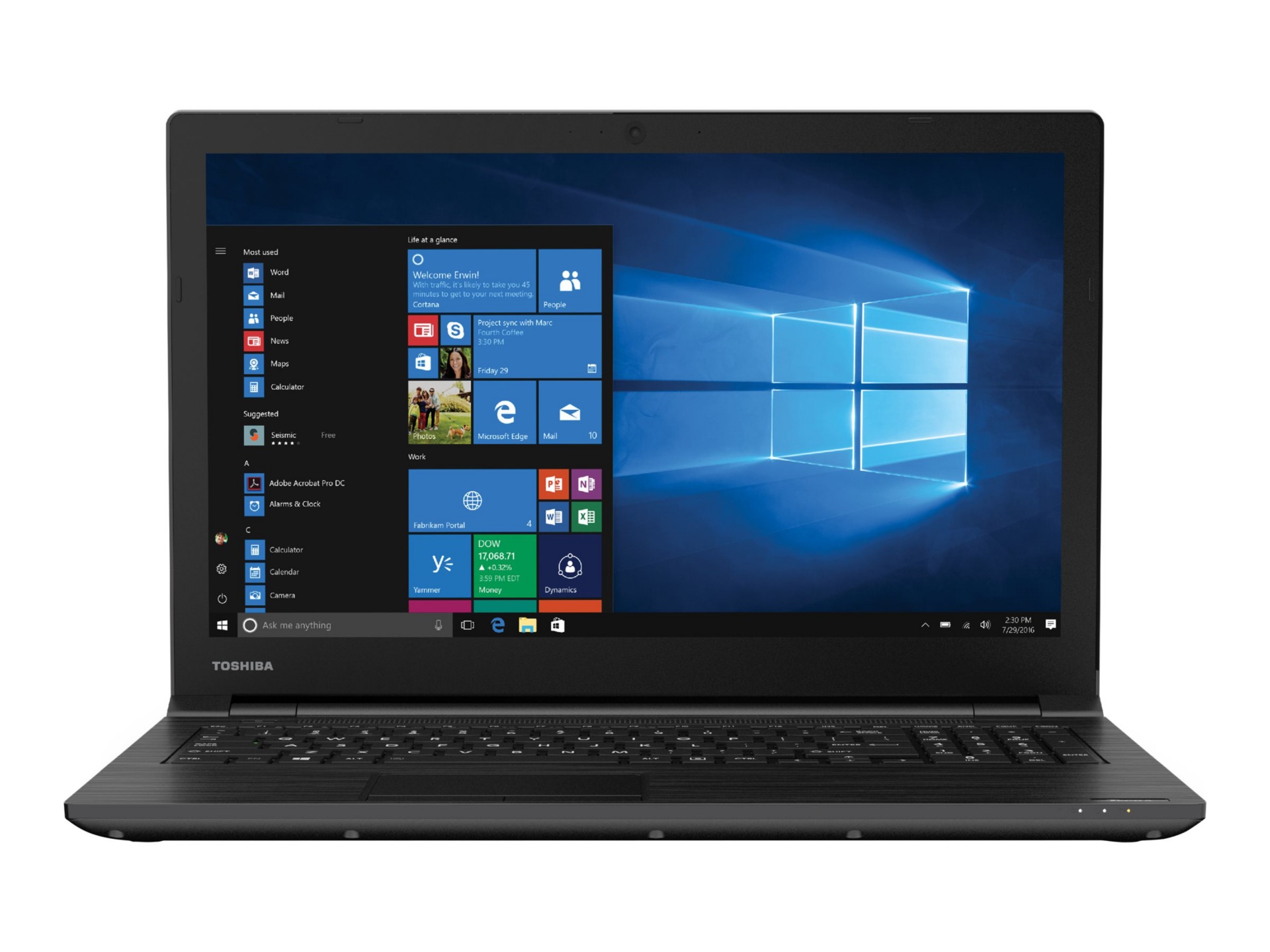 Toshiba Satellite Pro R50-C-0L6 - 15.6" - Core i3 6006U - 8 GB RAM - 1 TB HDD - Canadian English/French