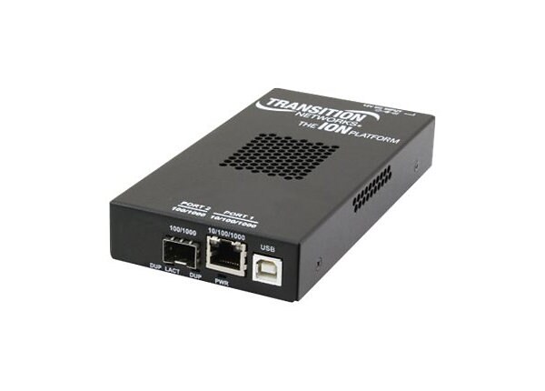 Transition Networks S322x Series OAM/IP-Based Remotely Managed - fiber media converter - 10Mb LAN, 100Mb LAN, GigE