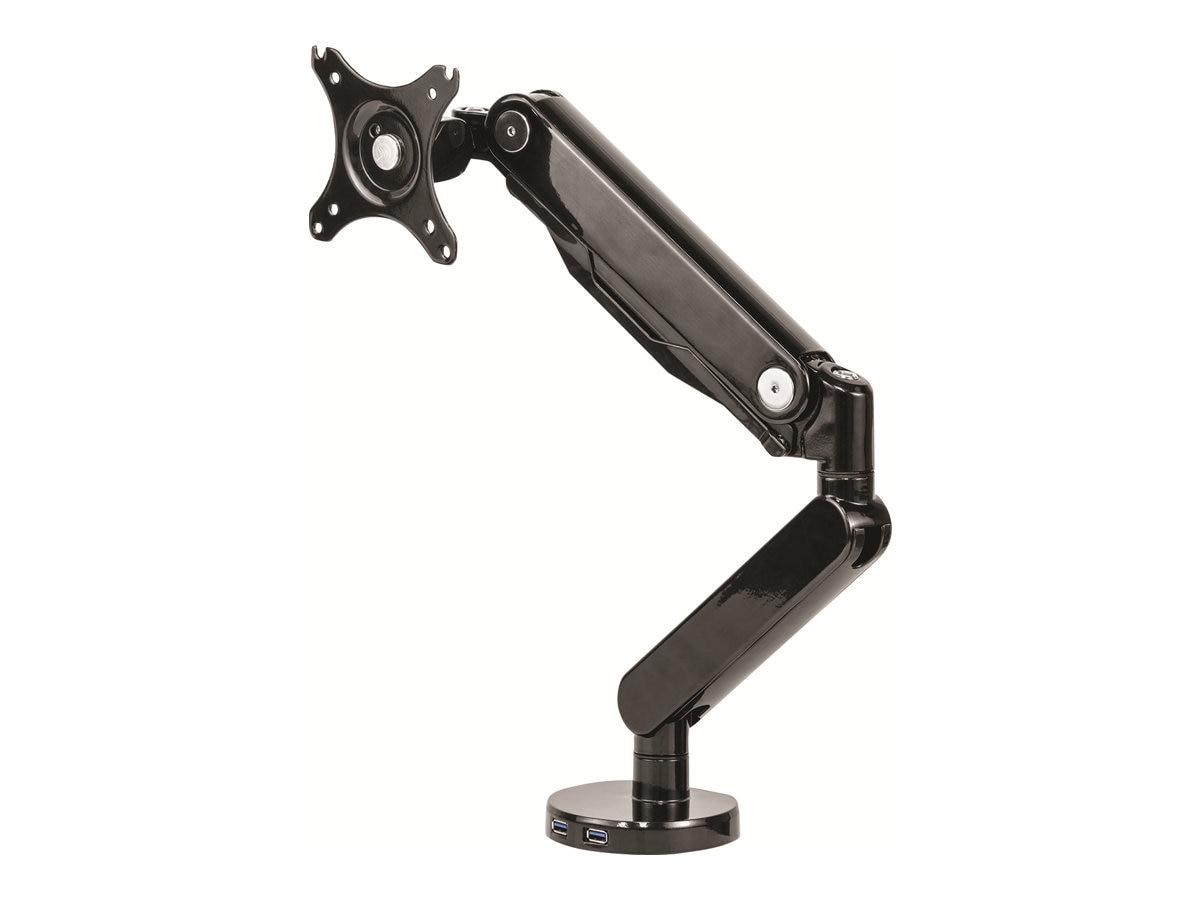 Fellowes Platinum Monitor Arm mounting kit - adjustable arm - for monitor - black
