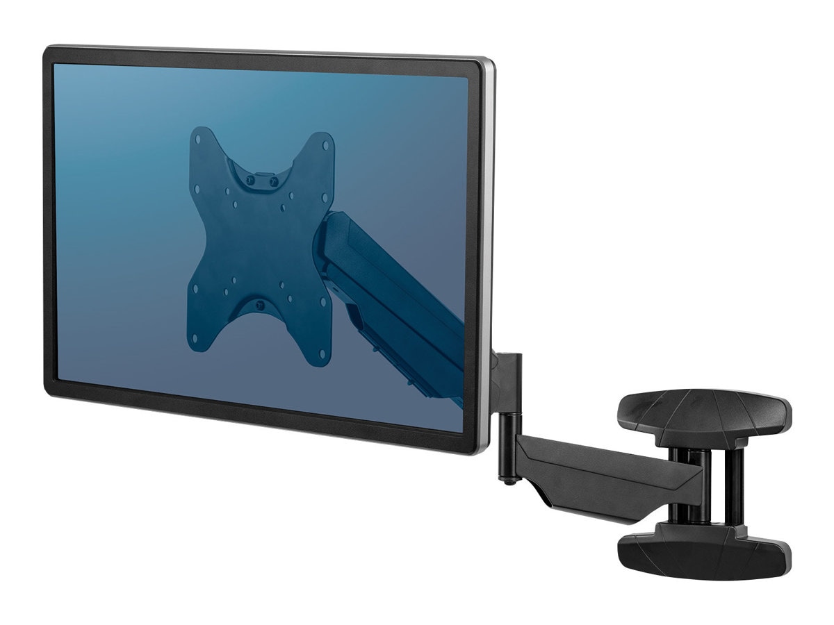 Fellowes bracket - adjustable arm - for monitor - black