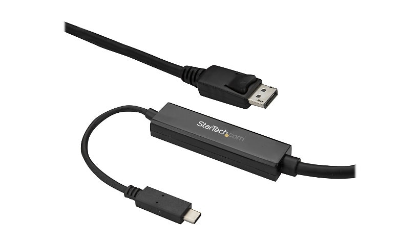 StarTech.com 9.8ft/3m USB C to DisplayPort 1.2 Cable 4K 60Hz - USB Type-C to DP Video Adapter Monitor Cable HBR2 - TB3