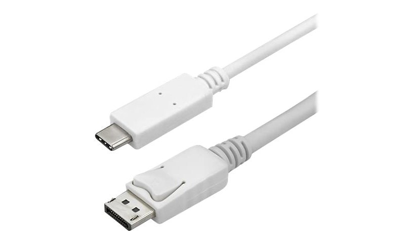 StarTech.com 9.8ft USB C to DisplayPort 1.2 Cable 4K60Hz-TB3 or USB Type-C to DP Adapter Cable White
